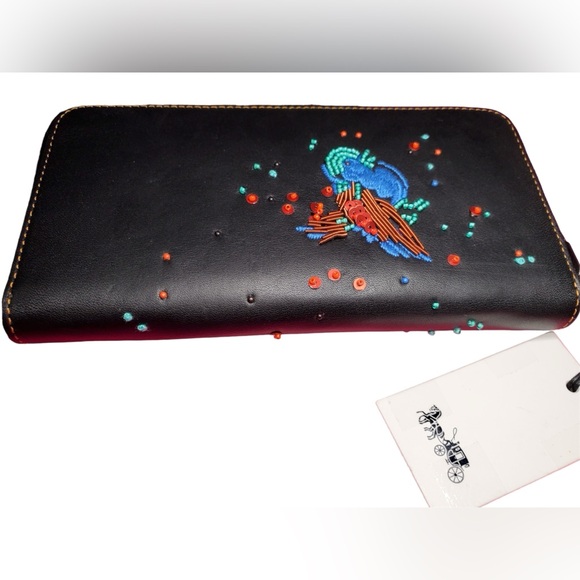Coach Meadowlark Songbird Long Zip Wallet - Picture 3 of 11